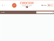 Tablet Screenshot of chocion.com